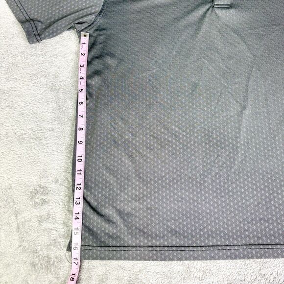 PGA Tour Polo Shirt Mens Large Gray Short Sleeve Golfing Quick Dry Casual - Picture 4 of 8